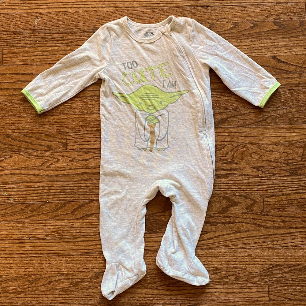Star Wars yoda onesie pajamas